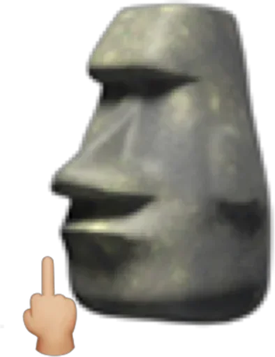 🗿 Стикер «Moai» для Telegram