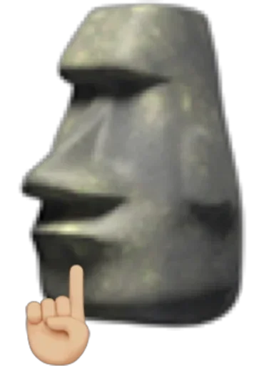 🗿 Стикер «Moai» для Telegram