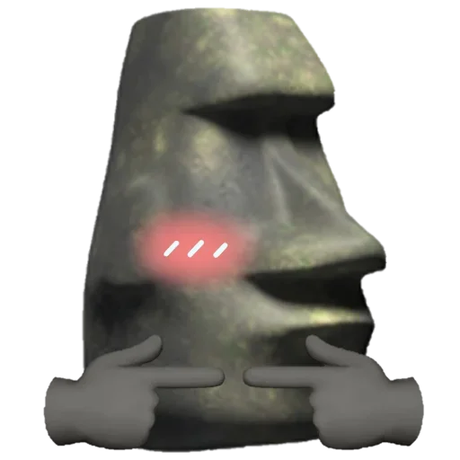 🗿 Стикер «Moai» для Telegram