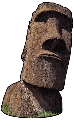 🗿 Стикер «Moai» для Telegram