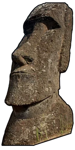 🗿 Стикер «Moai» для Telegram