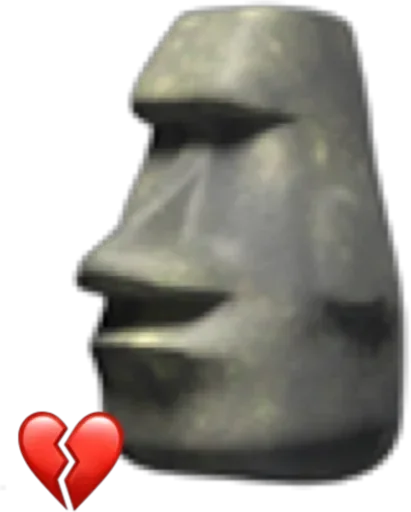 🗿 Стикер «Moai» для Telegram