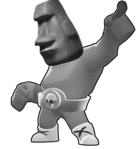🗿 Стикер «Moai» для Telegram