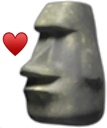 🗿 Стикер «Moai» для Telegram