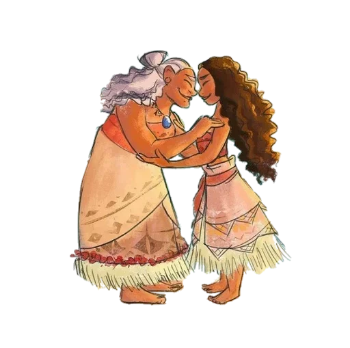 👭 Стикер «Moana / Oceania / Моана» для Telegram