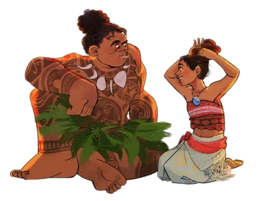 💆 Стикер «Moana / Oceania / Моана» для Telegram