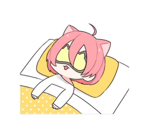 😴 Стикер «Moa Nyan» для Telegram