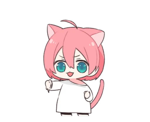 👊 Стикер «Moa Nyan» для Telegram
