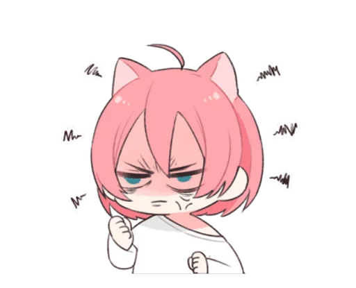 🤬 Стикер «Moa Nyan» для Telegram