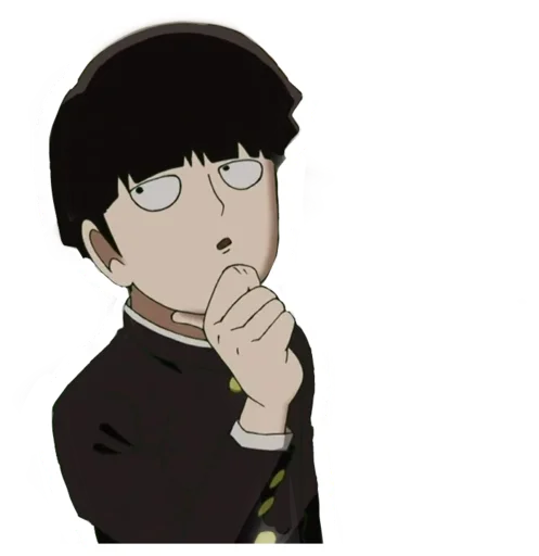 🤔 Стикер «Mob Psycho 100» для Telegram