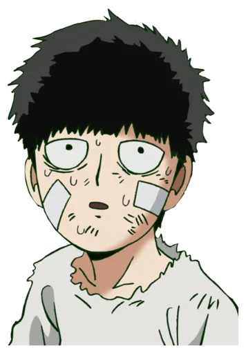 😮 Стикер «Mob Psycho 100» для Telegram