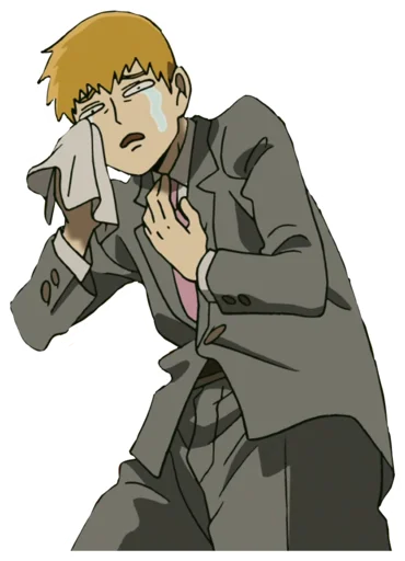 😢 Стикер «Mob Psycho 100» для Telegram