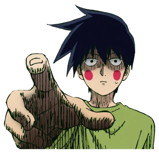 👹 Стикер «Mob Psycho 100» для Telegram