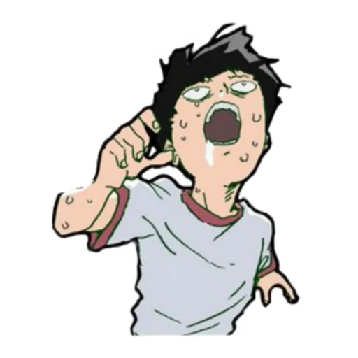 🥵 Стикер «Mob Psycho 100» для Telegram