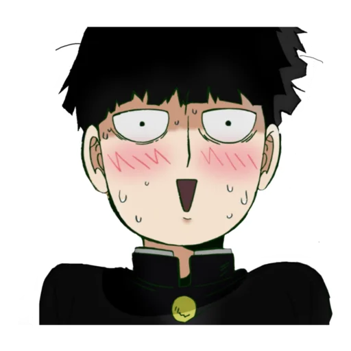😛 Стикер «Mob Psycho 100» для Telegram