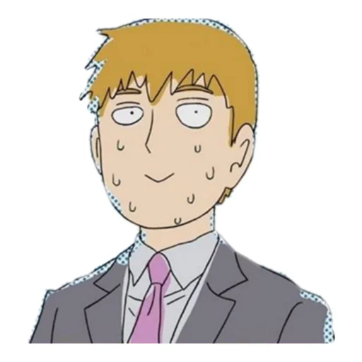 😓 Стикер «Mob Psycho 100» для Telegram