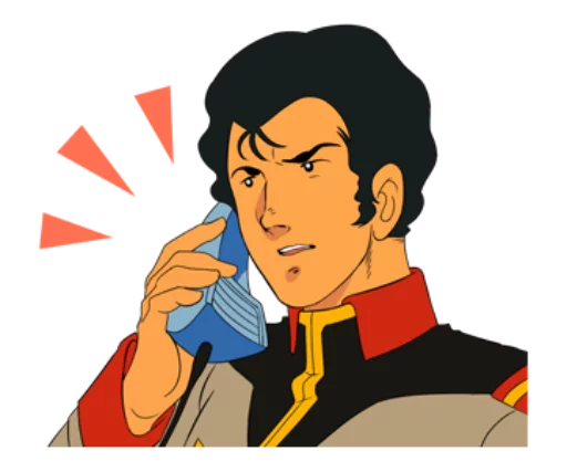 📞 Стикер «Gundam 0079 + Zeta Gundam» для Telegram