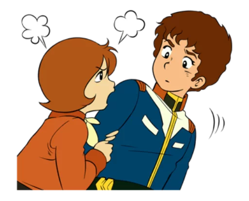 👫 Стикер «Gundam 0079 + Zeta Gundam» для Telegram