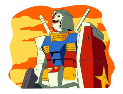 🤖 Стикер «Gundam 0079 + Zeta Gundam» для Telegram