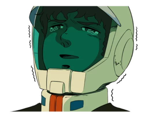 😭 Стикер «Gundam 0079 + Zeta Gundam» для Telegram