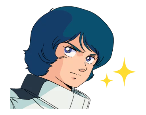 😉 Стикер «Gundam 0079 + Zeta Gundam» для Telegram