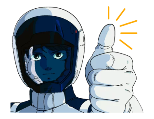 👍 Стикер «Gundam 0079 + Zeta Gundam» для Telegram