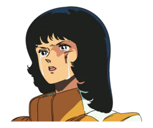 😭 Стикер «Gundam 0079 + Zeta Gundam» для Telegram