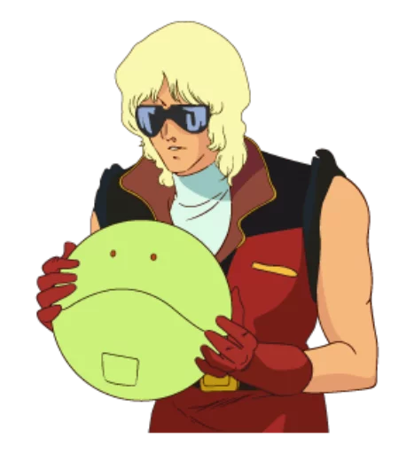 😐 Стикер «Gundam 0079 + Zeta Gundam» для Telegram