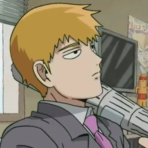 🙃 Стикер «MobPsycho100» для Telegram