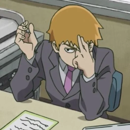 🙄 Стикер «MobPsycho100» для Telegram