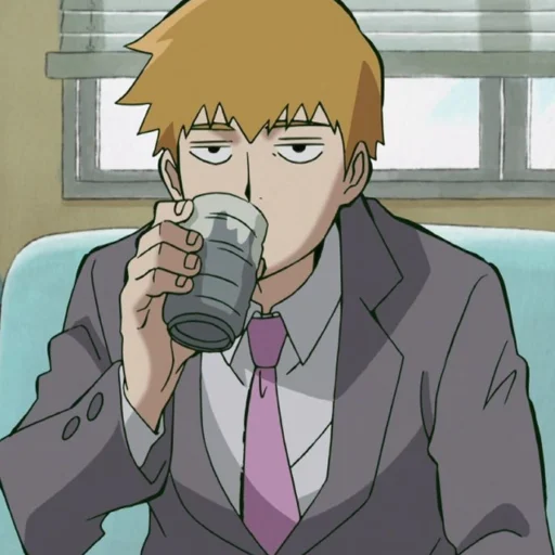 ☕ Стикер «MobPsycho100» для Telegram