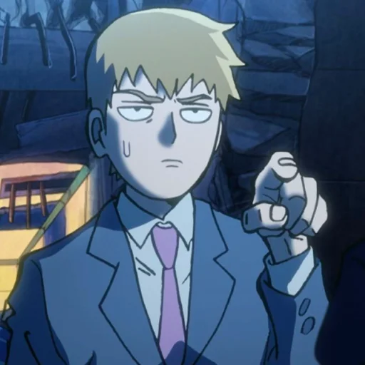 😑 Стикер «MobPsycho100» для Telegram