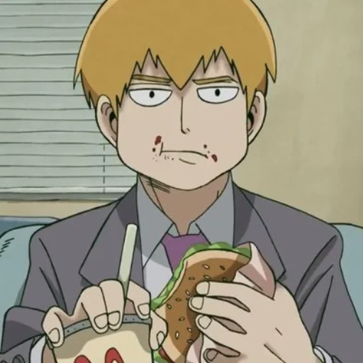 😑 Стикер «MobPsycho100» для Telegram