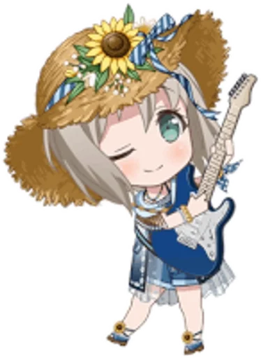 🌻 Стикер «Moca Aoba» для Telegram