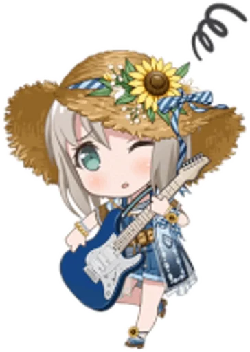 🌻 Стикер «Moca Aoba» для Telegram