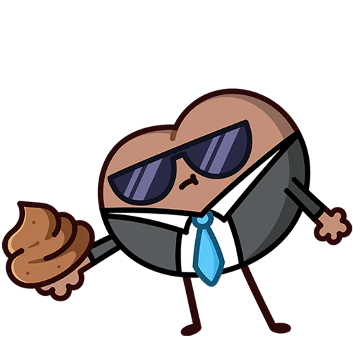 💩 Стикер «Попкинс Мокка Без Текста» для Telegram