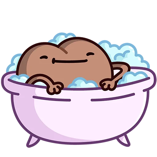 🛀 Стикер «Попкинс Мокка Без Текста» для Telegram