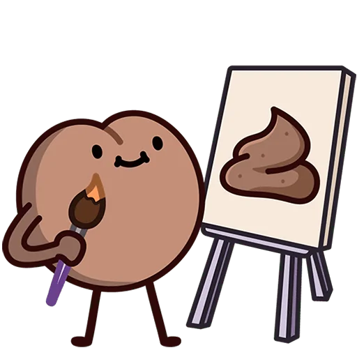 🧑‍🎨 Стикер «Попкинс Мокка Без Текста» для Telegram