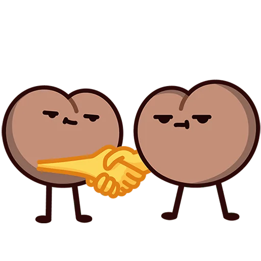 🤝 Стикер «Попкинс Мокка Без Текста» для Telegram