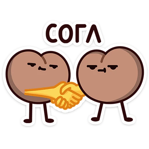 🤝 Стикер «Попкинс Мокка» для Telegram