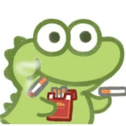 🚬 Стикер «Cute Crocodile» для Telegram