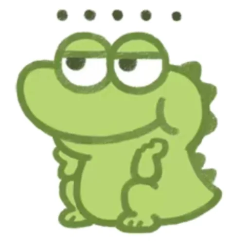😐 Стикер «Cute Crocodile» для Telegram
