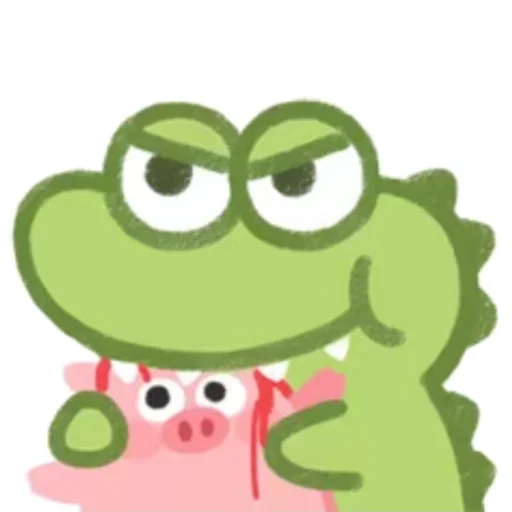 🥊 Стикер «Cute Crocodile» для Telegram