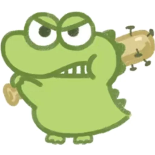 🥊 Стикер «Cute Crocodile» для Telegram