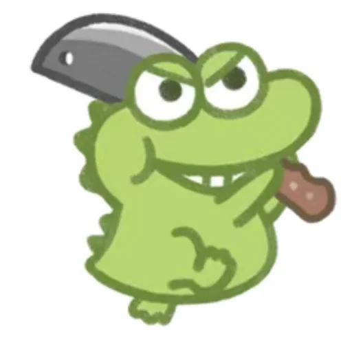 🥊 Стикер «Cute Crocodile» для Telegram