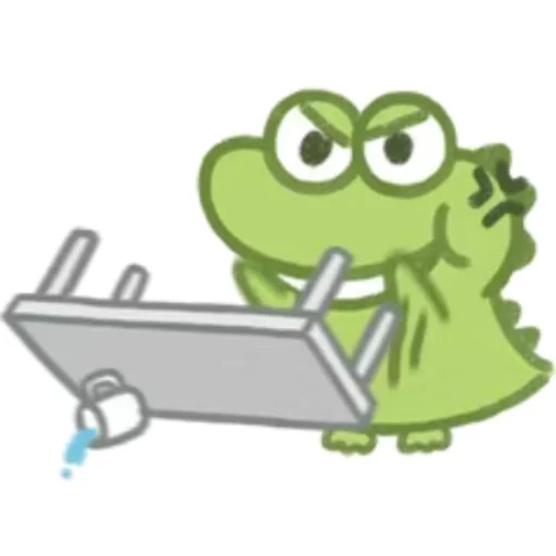 🥊 Стикер «Cute Crocodile» для Telegram