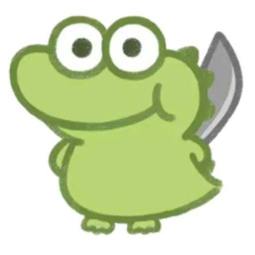 🥊 Стикер «Cute Crocodile» для Telegram