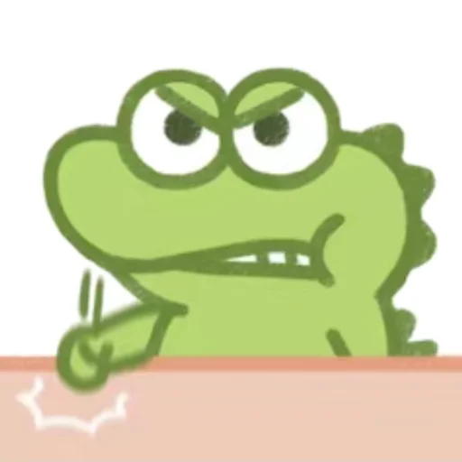 🥊 Стикер «Cute Crocodile» для Telegram