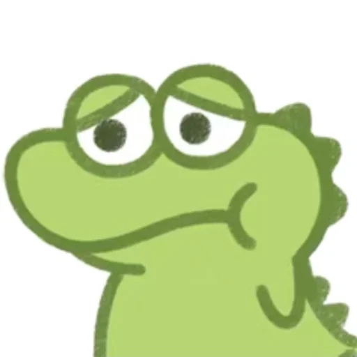 😓 Стикер «Cute Crocodile» для Telegram
