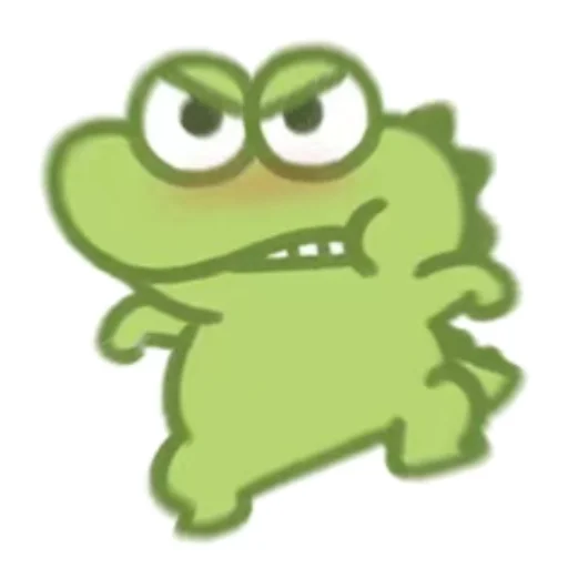 😡 Стикер «Cute Crocodile» для Telegram